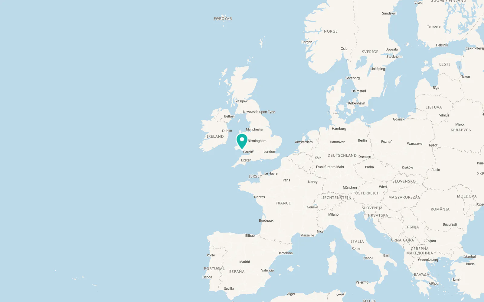 Map of Southgate