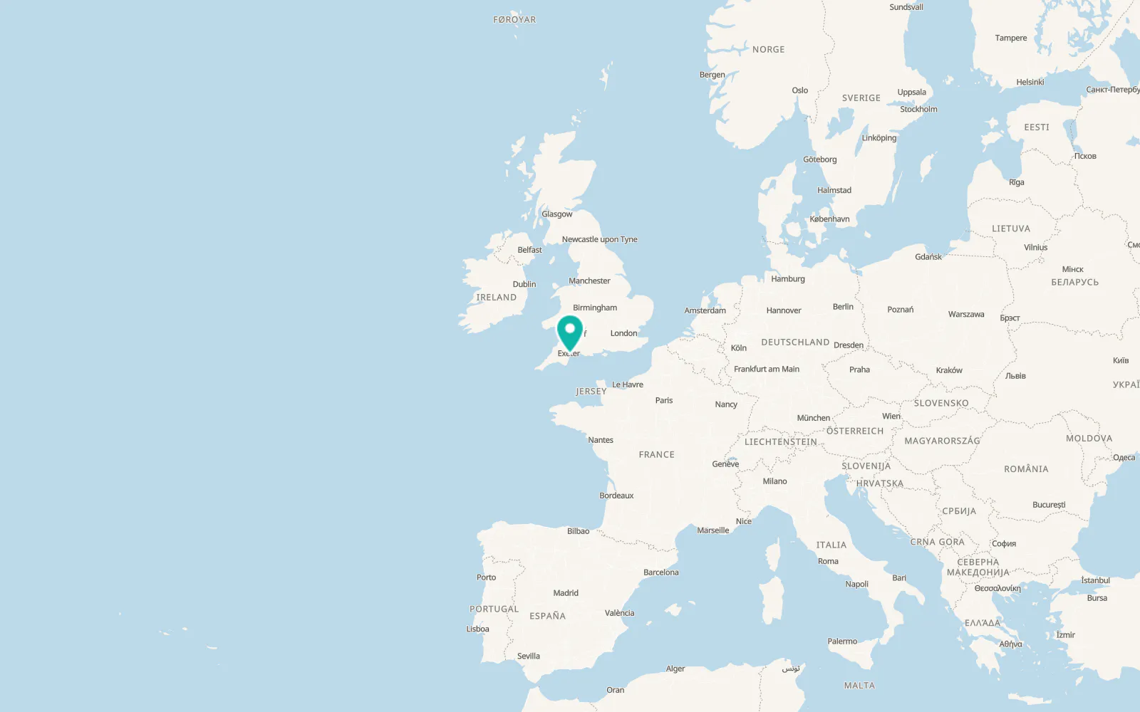 Map of Starcross