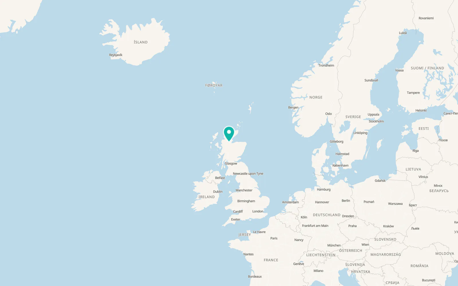 Map of Strathpeffer