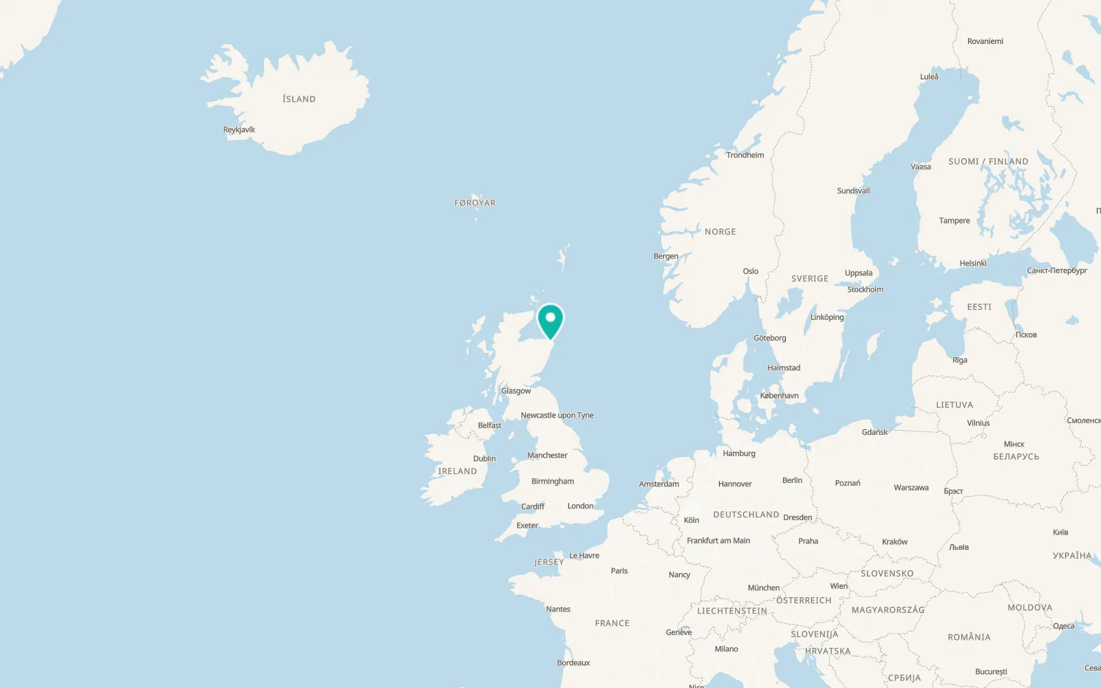 Map of Stuartfield