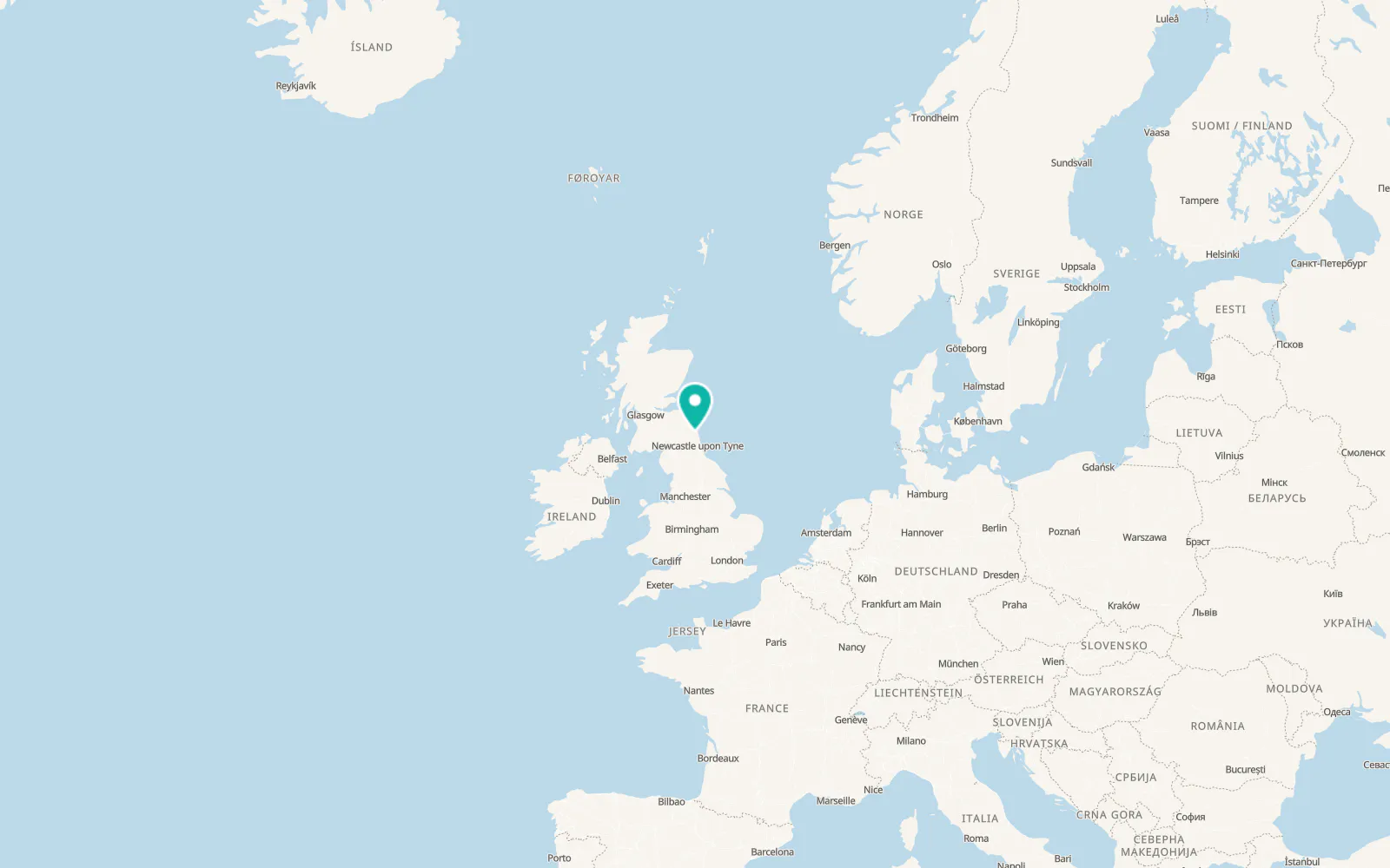 Map of Swarland
