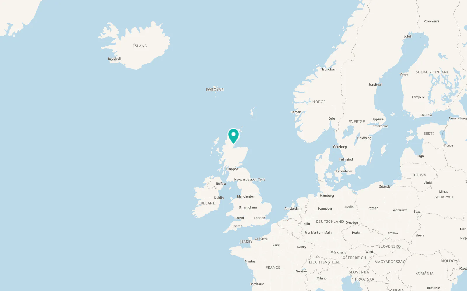 Map of Tain