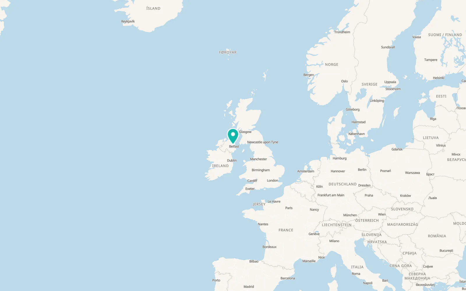 Map of Templepatrick