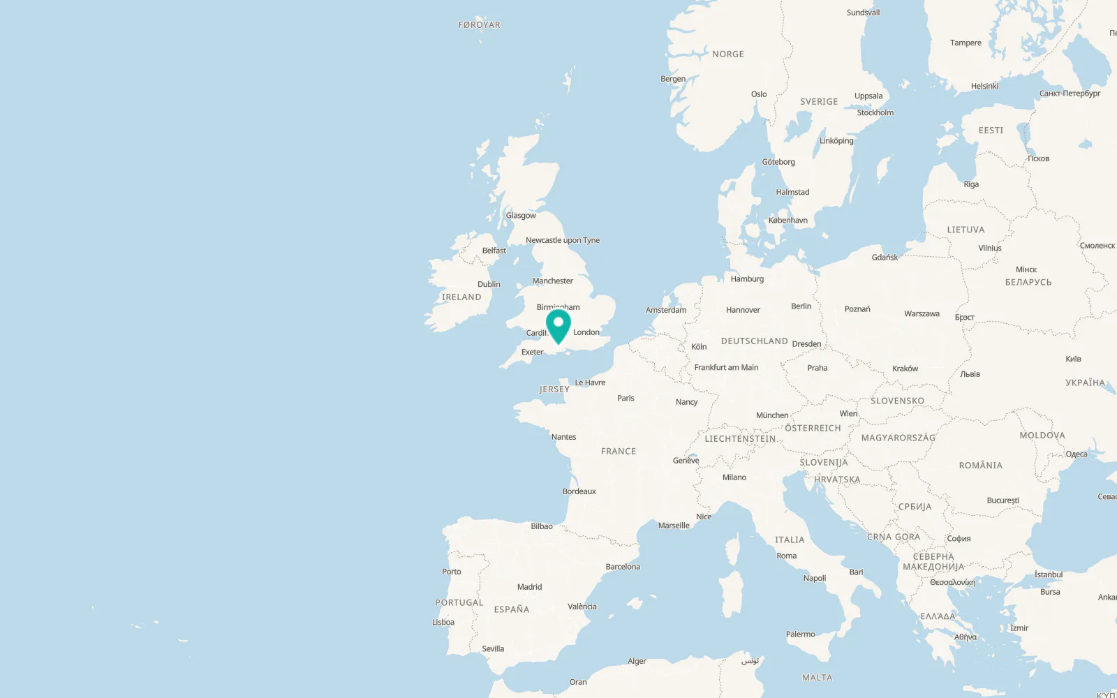 Map of Three Legged Cross