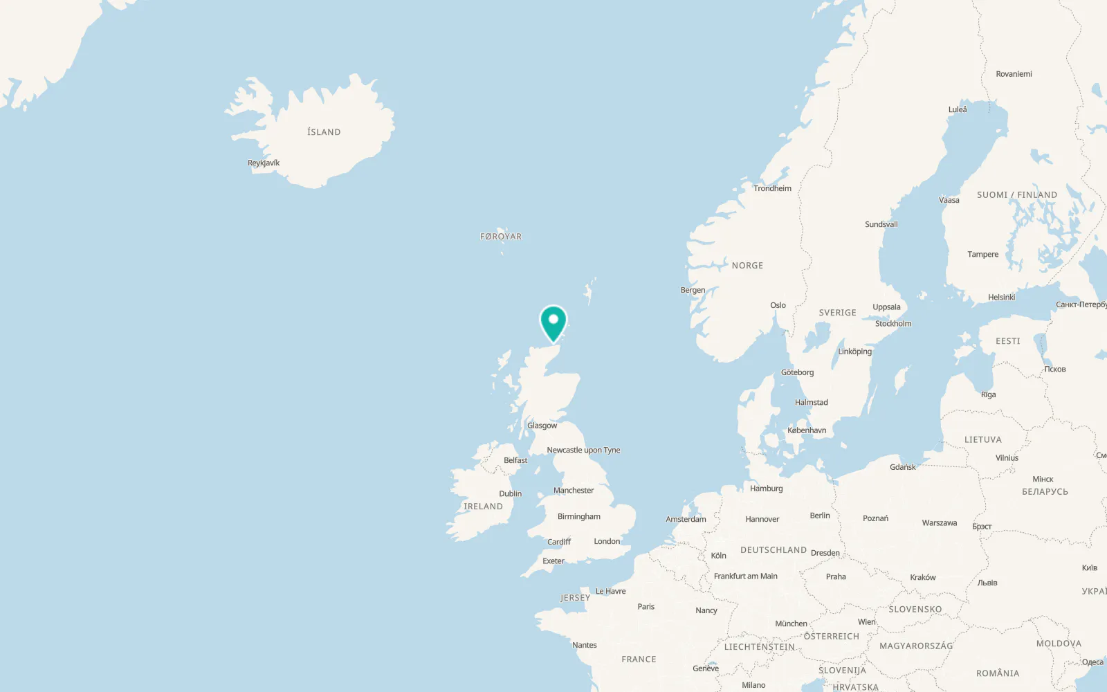 Map of Thurso