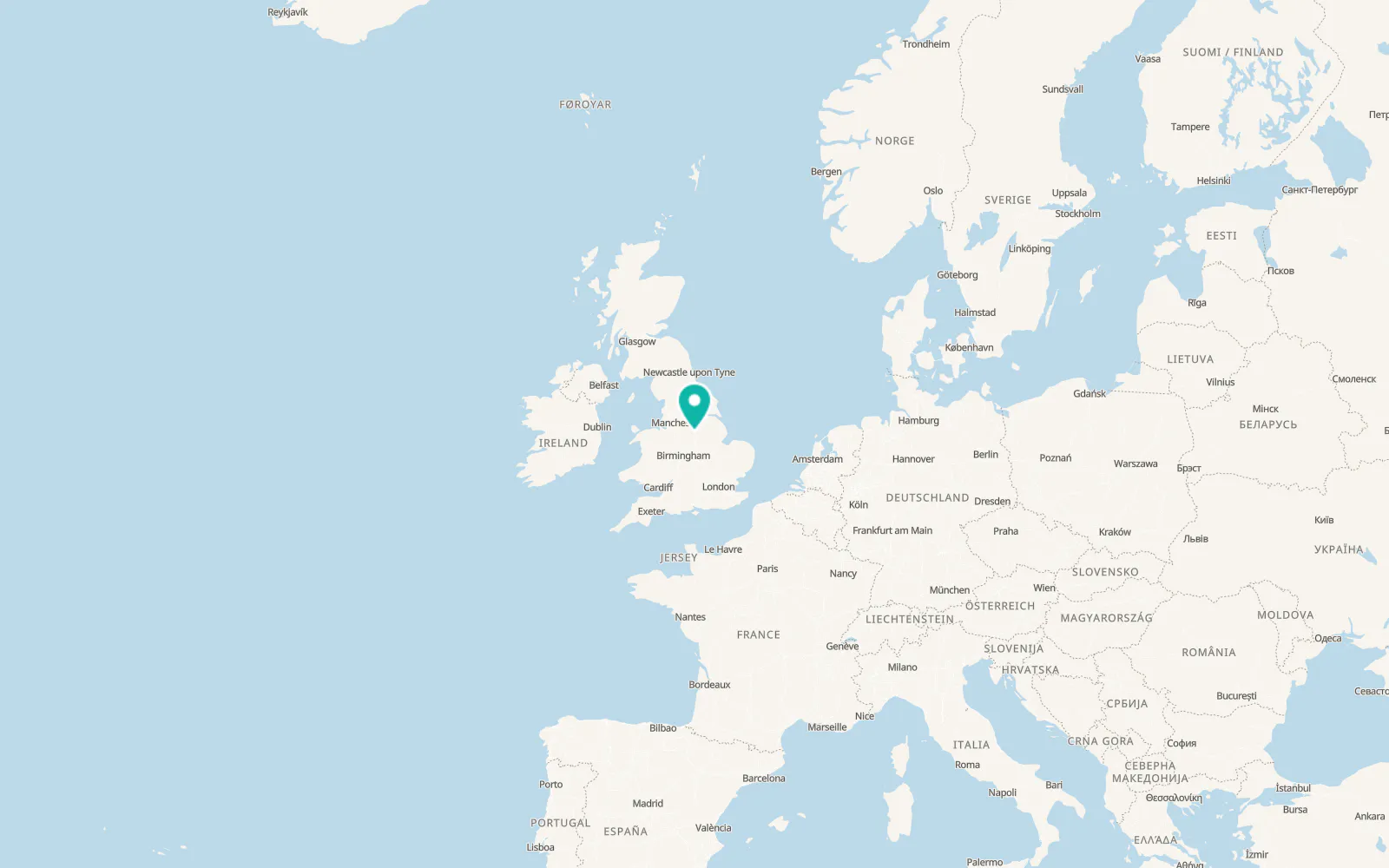 Map of Tibshelf
