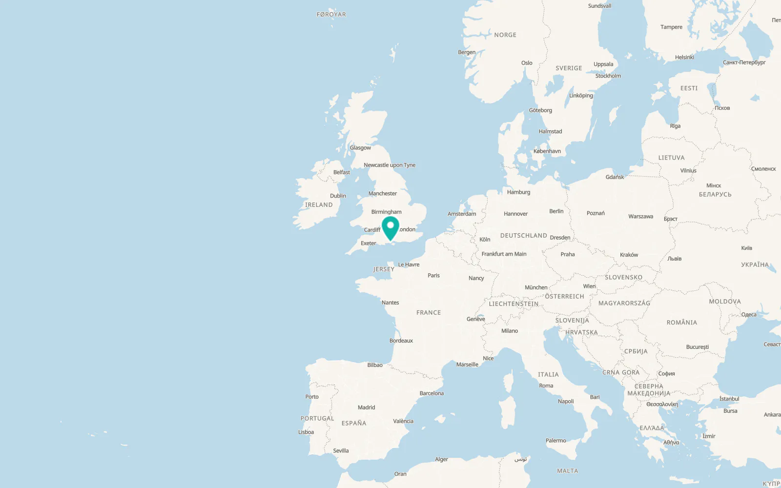 Map of Totland
