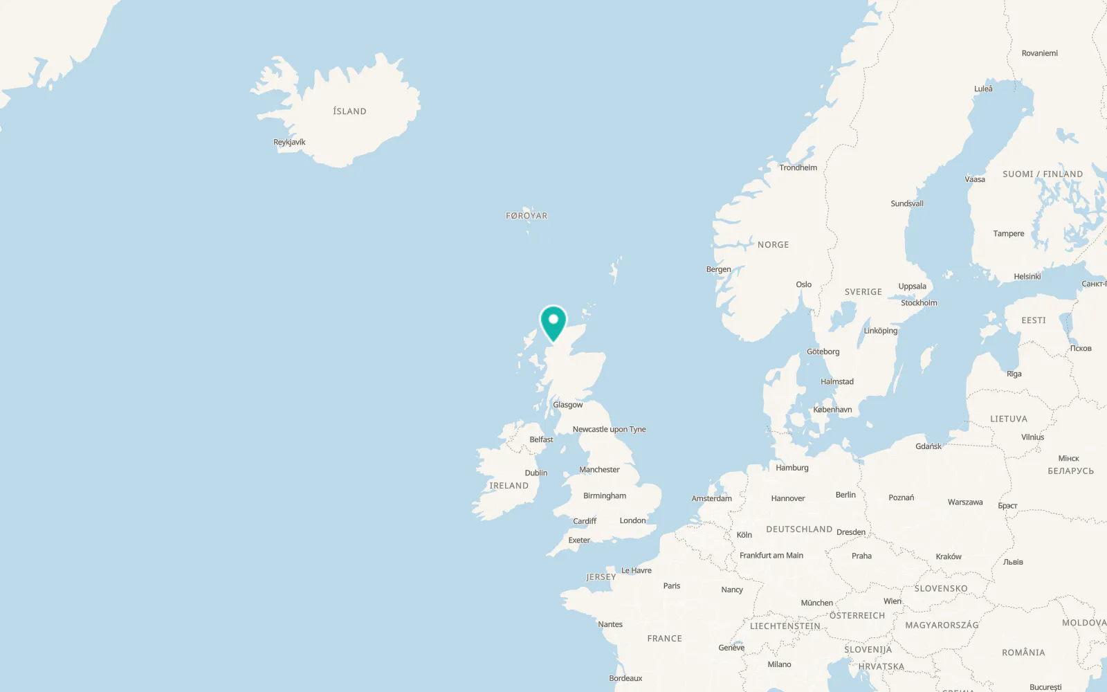 Map of Ullapool
