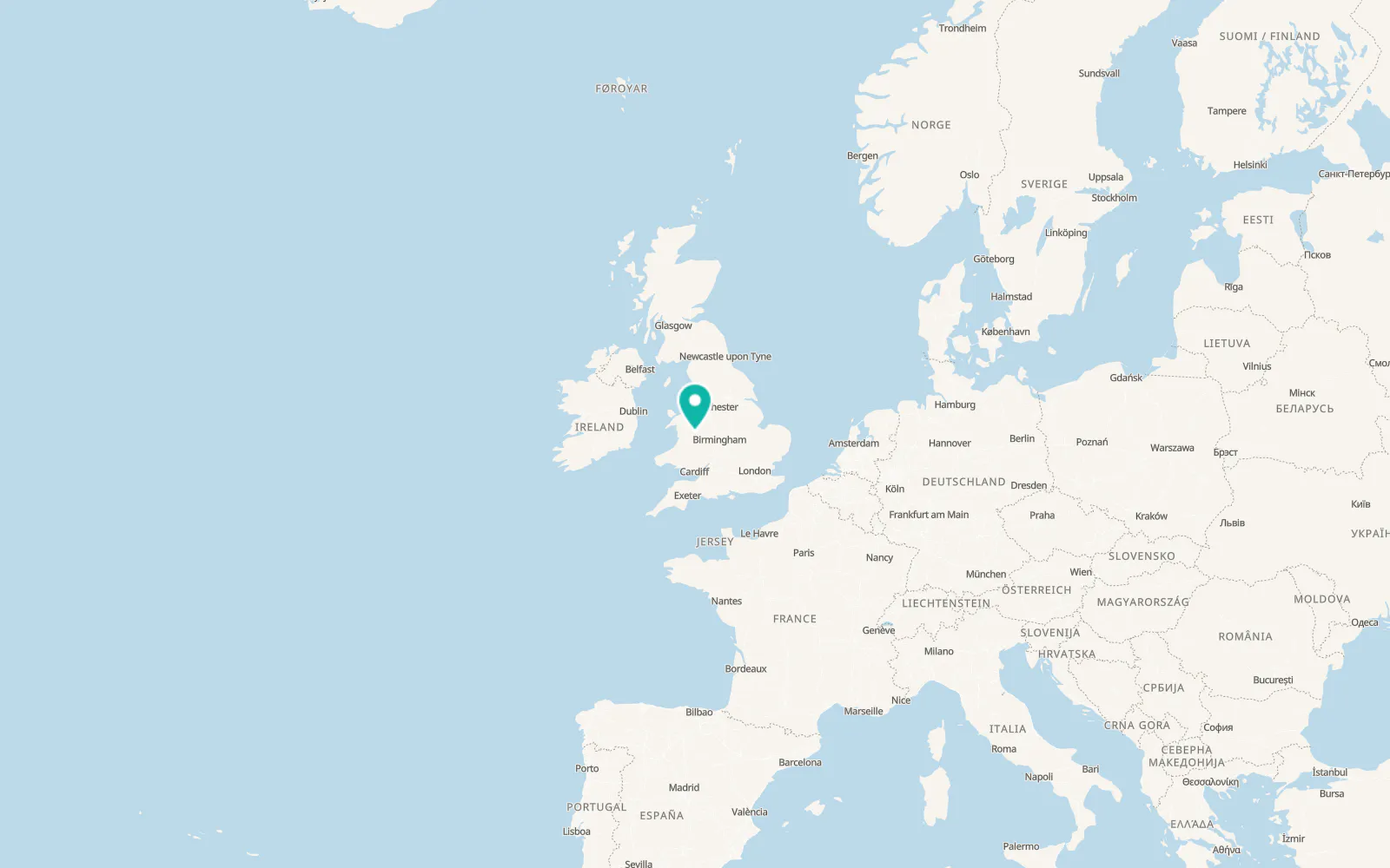 Map of Welshpool