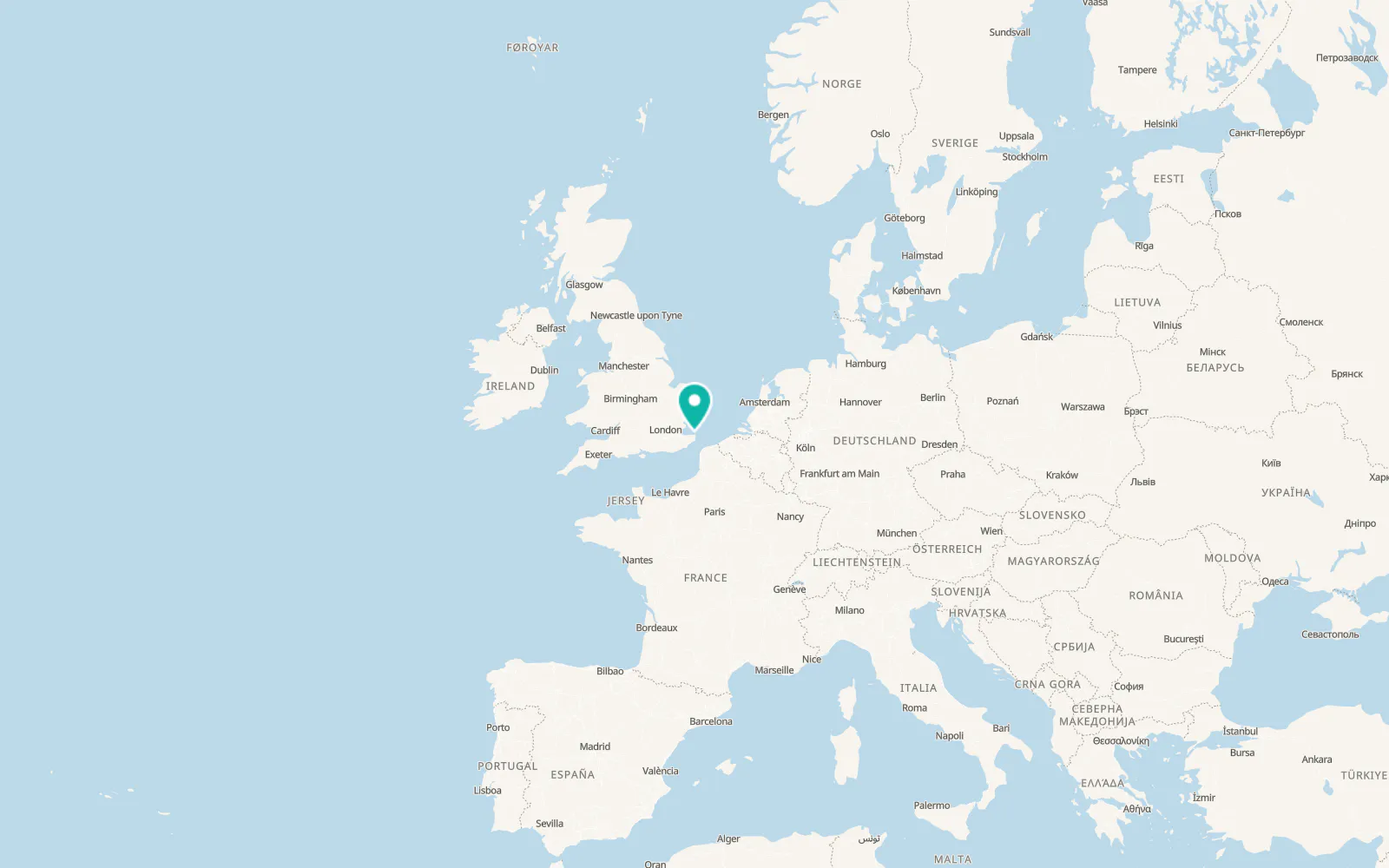 Map of Westgate on Sea