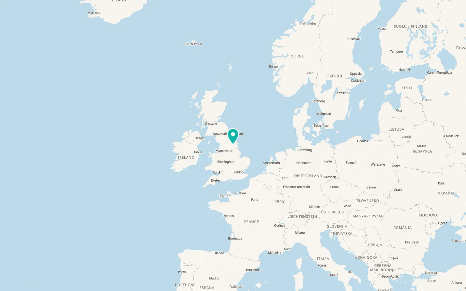 Map of Wilberfoss