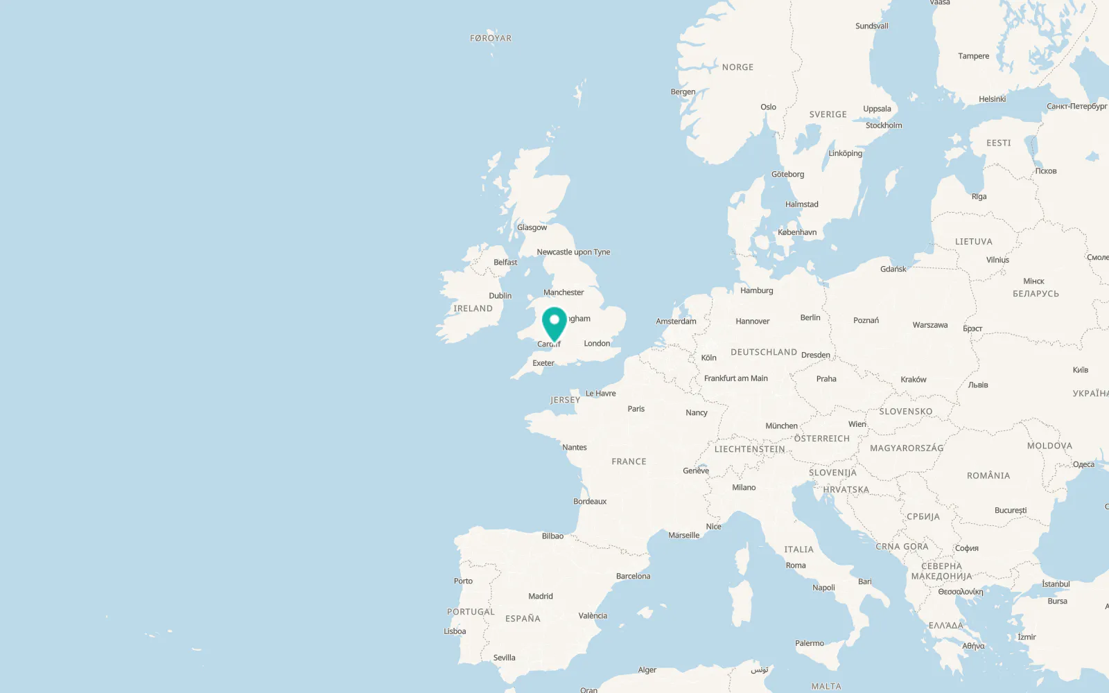 Map of Yatton