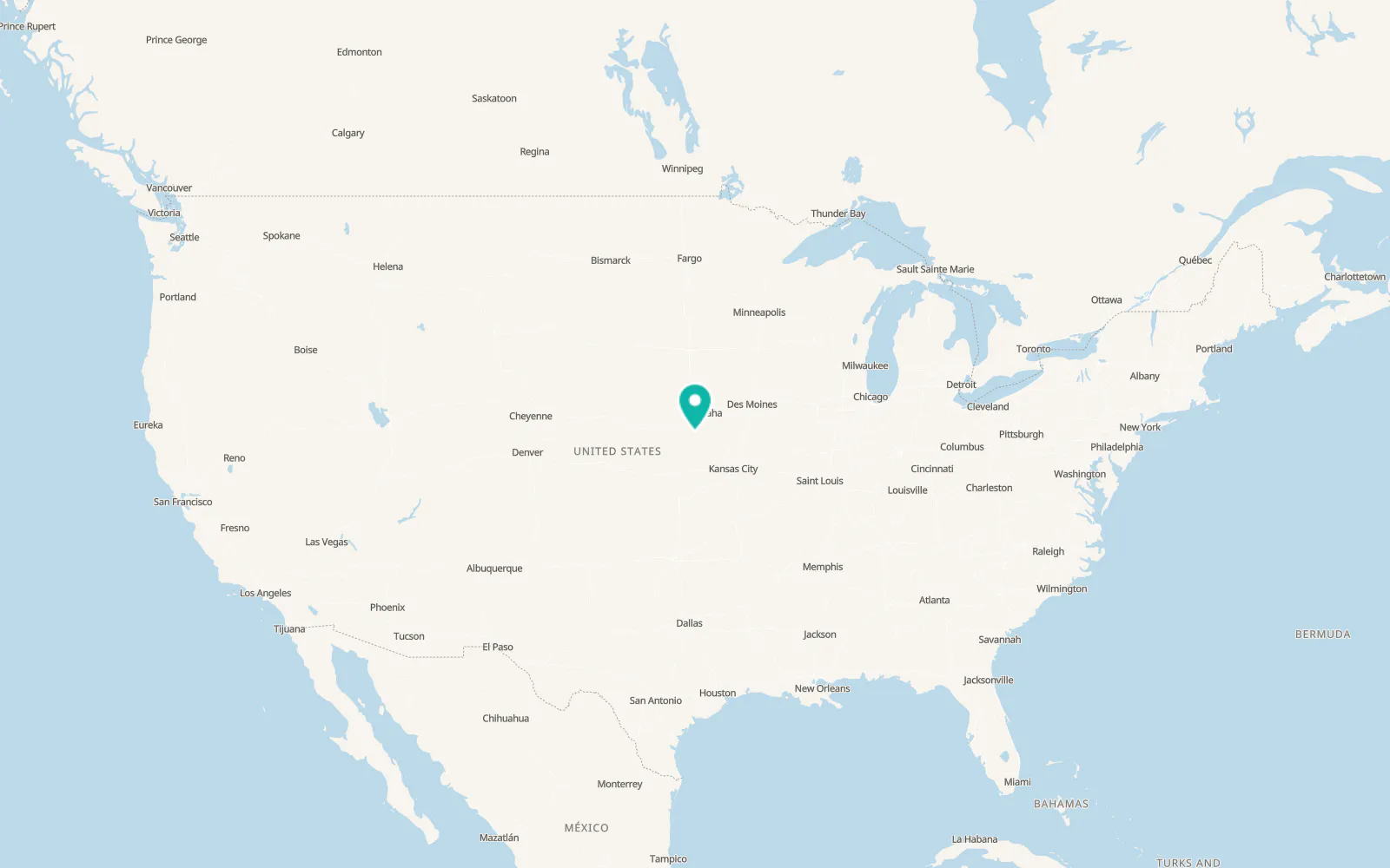 Map of Adams
