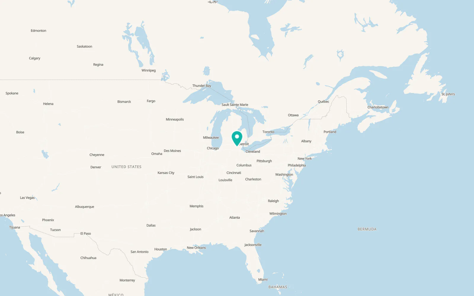 Map of Adrian
