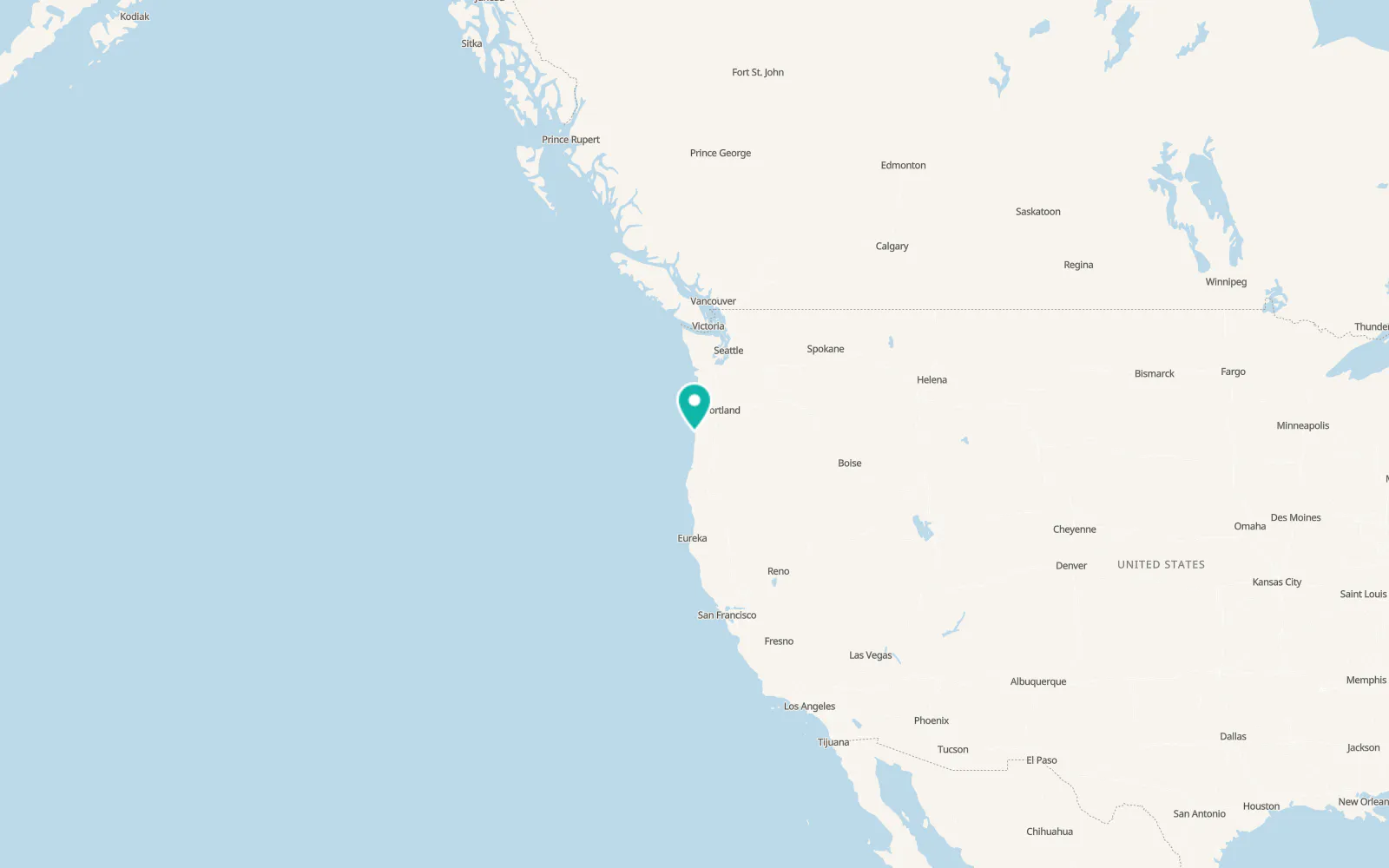 Map of Agate Beach