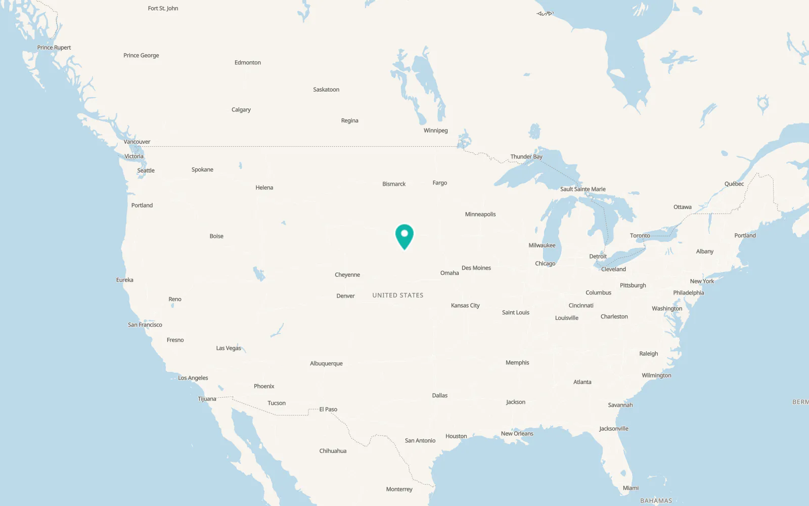 Map of Ainsworth