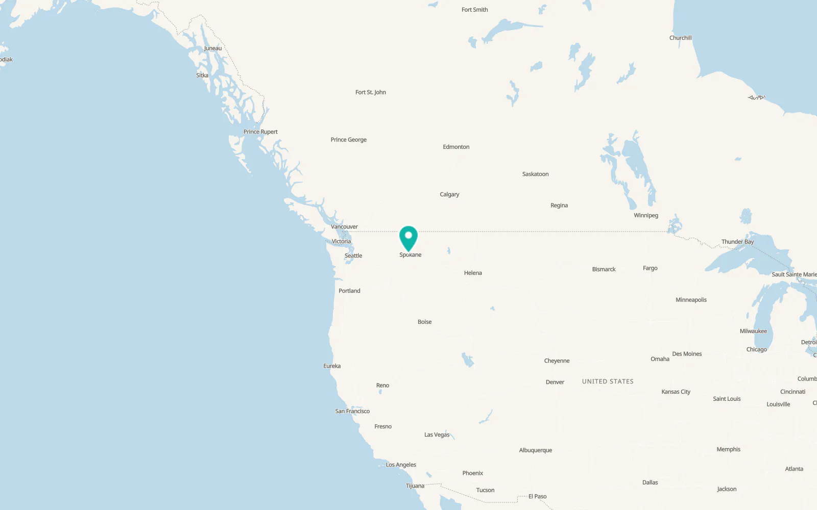 Map of Airway Heights