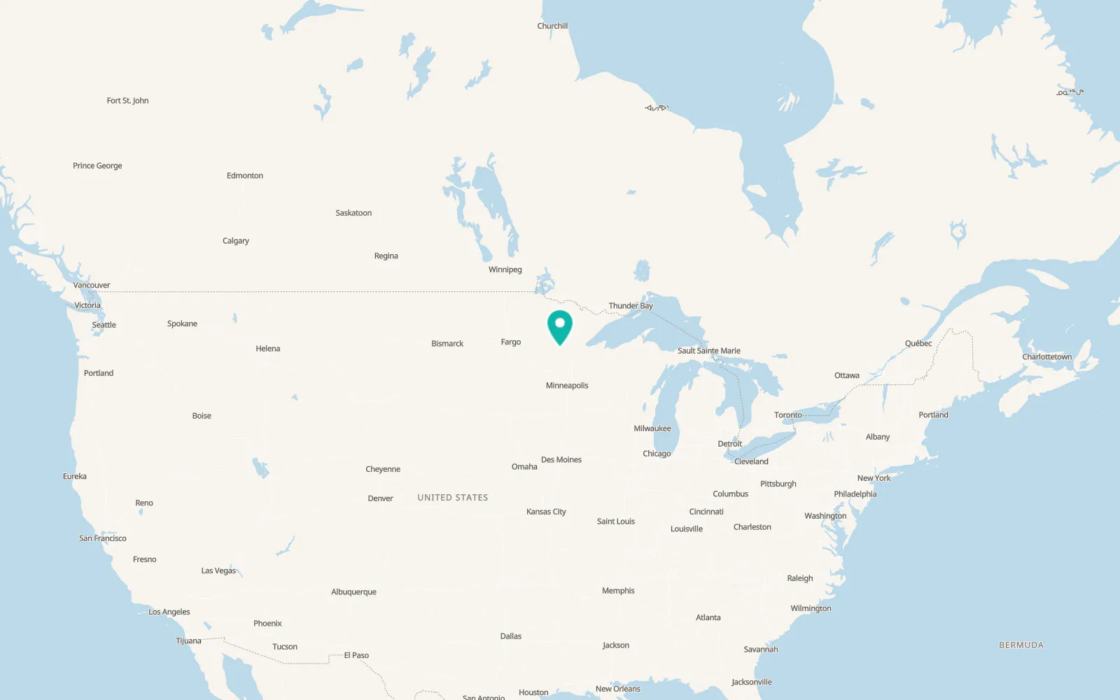 Map of Aitkin