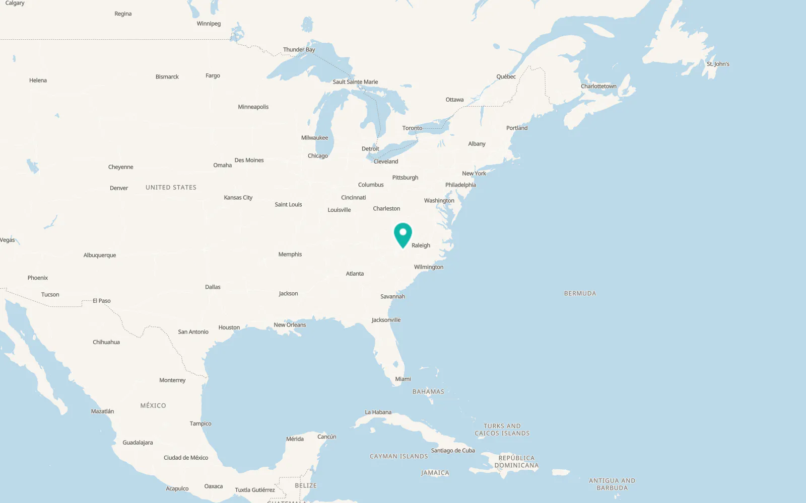 Map of Albemarle