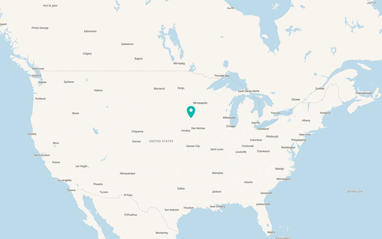 Map of Albert City