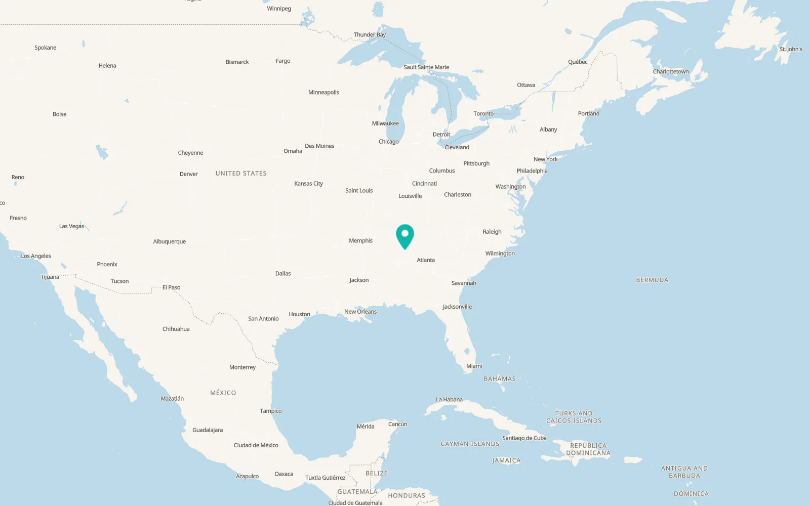 Map of Albertville