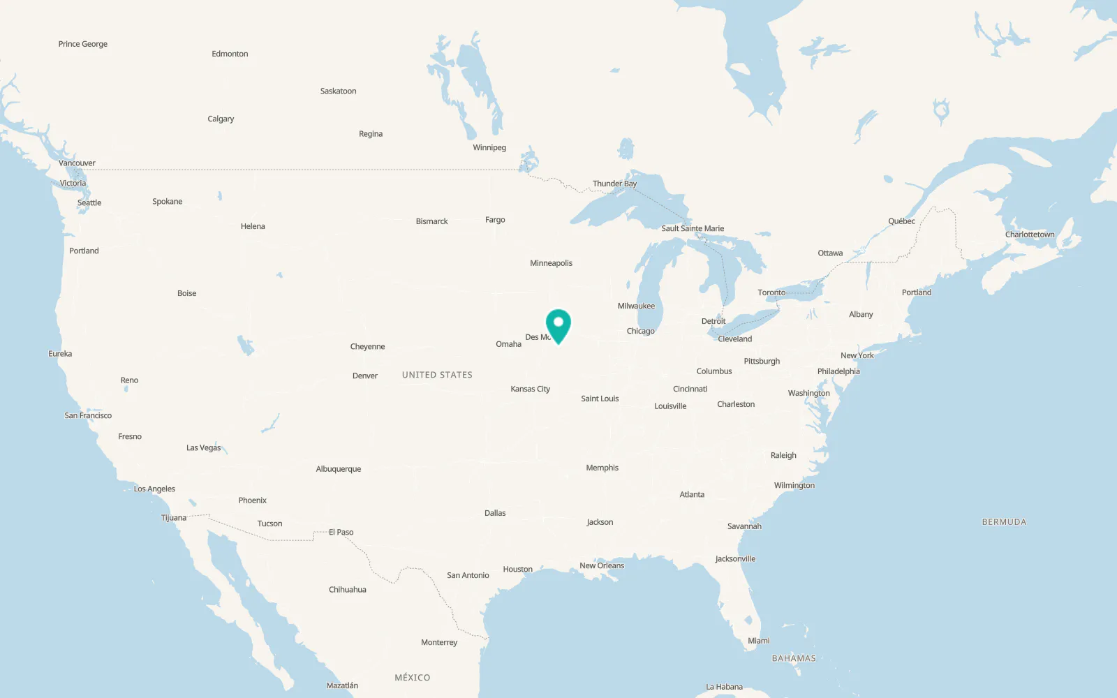 Map of Albia