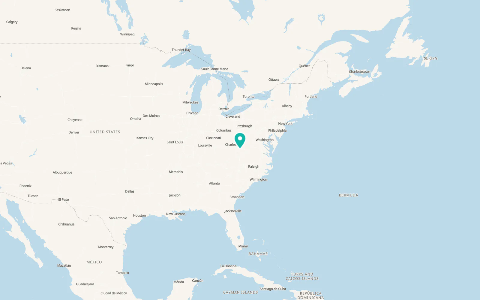 Map of Alderson