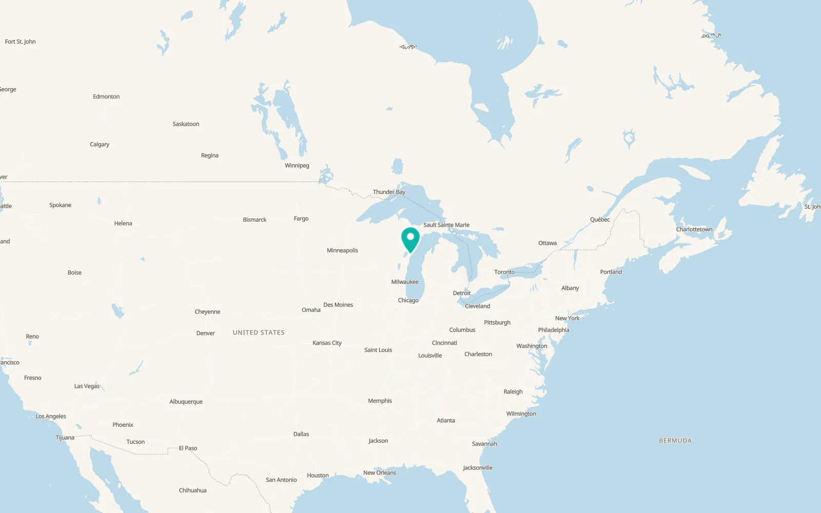 Map of Algoma