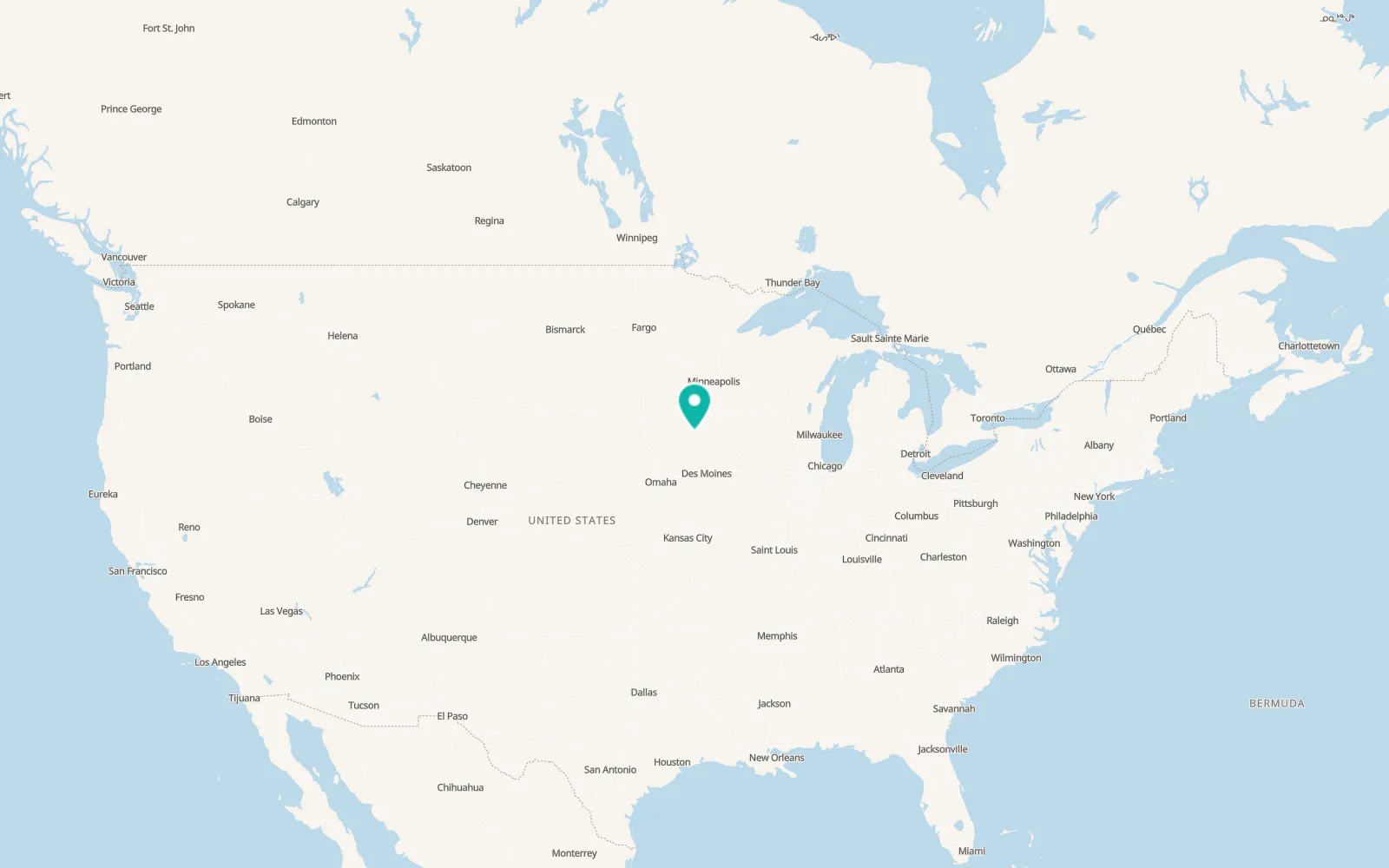 Map of Algona