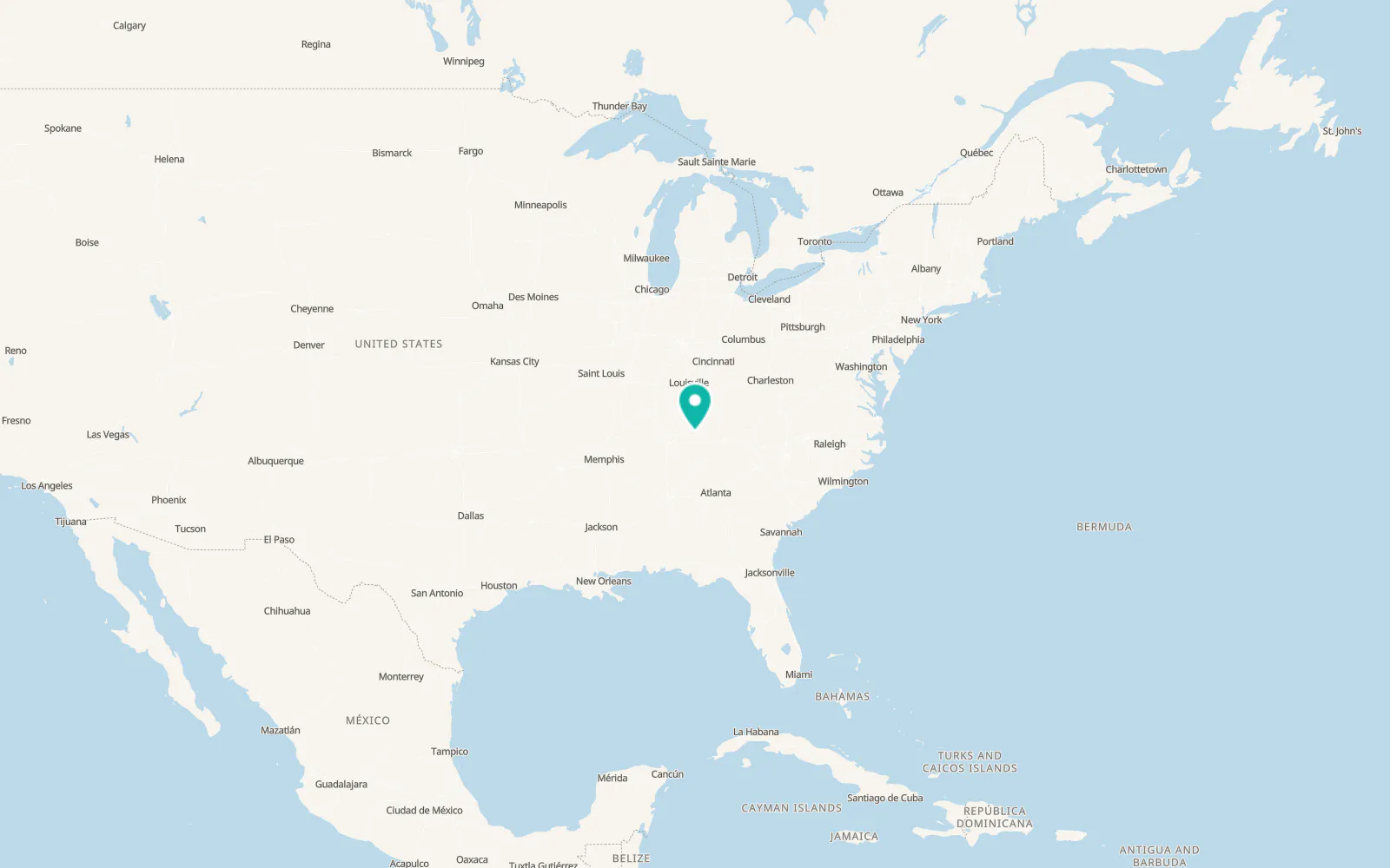 Map of Algood