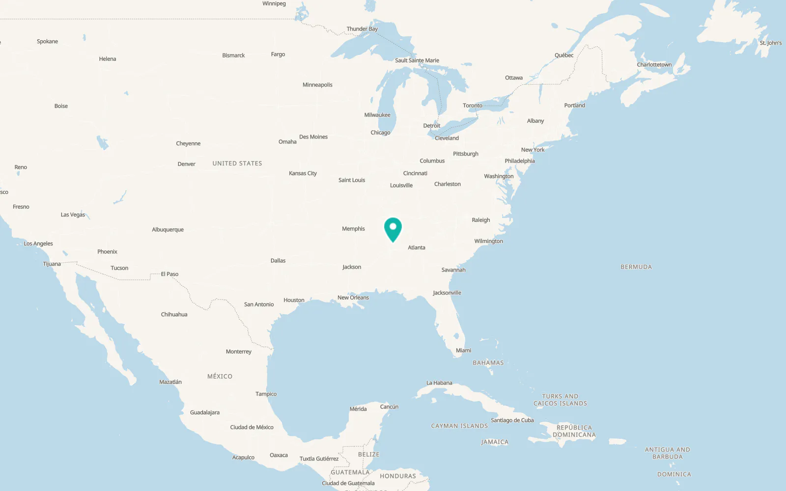 Map of Allgood