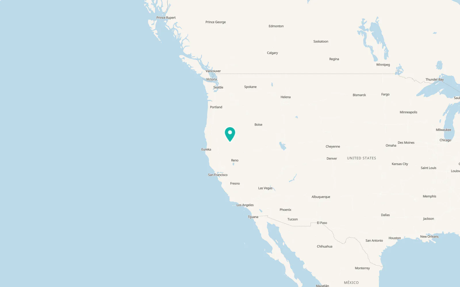 Map of Alturas