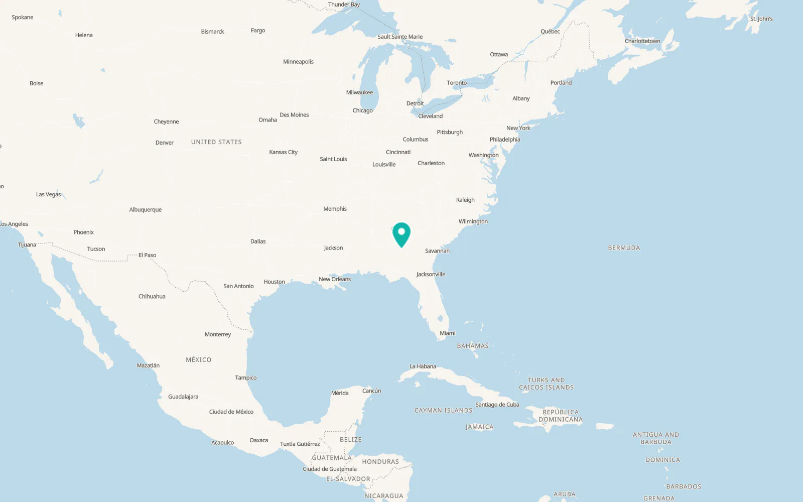 Map of Americus