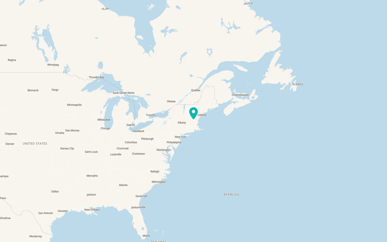 Map of Amherst