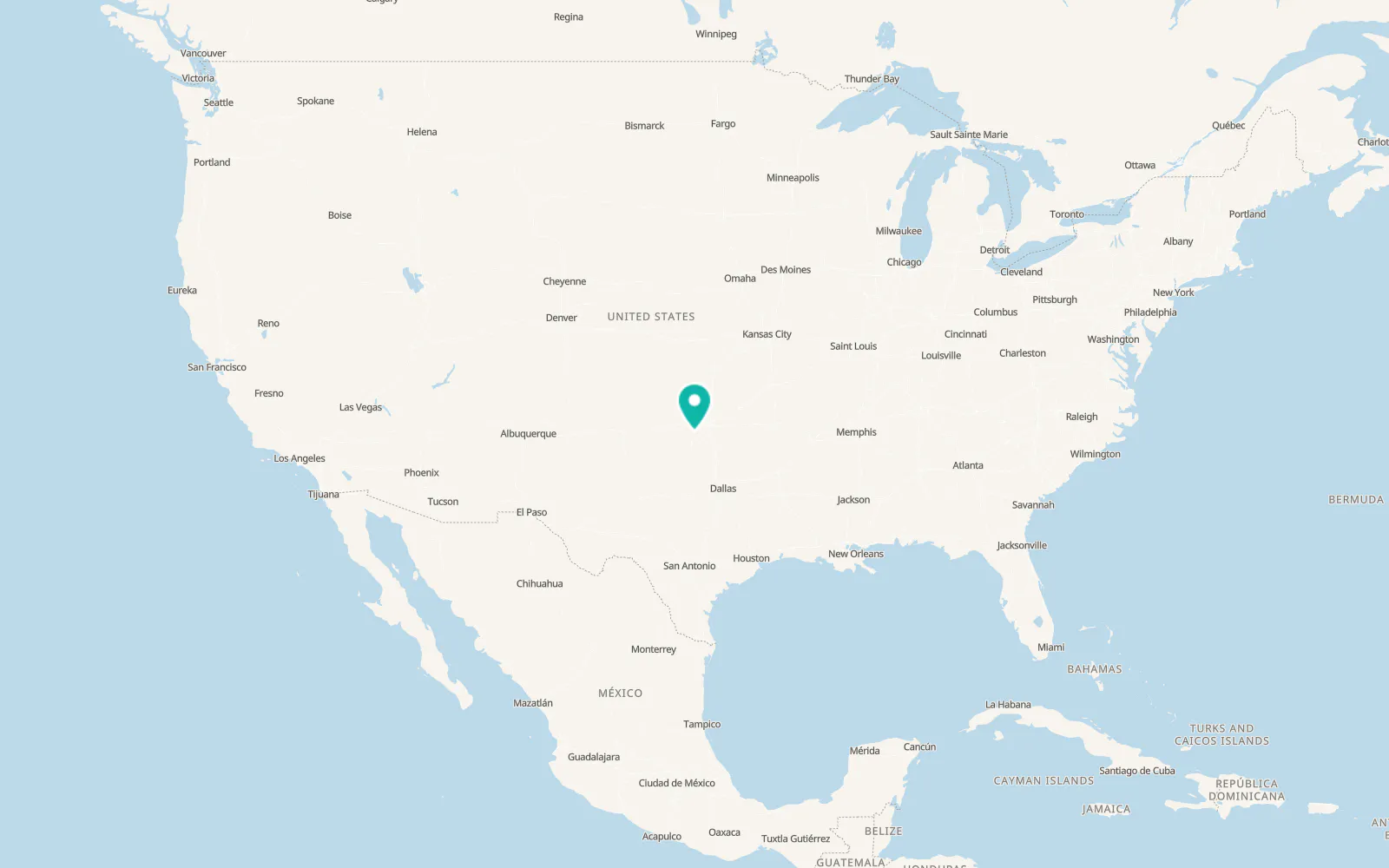 Map of Anadarko