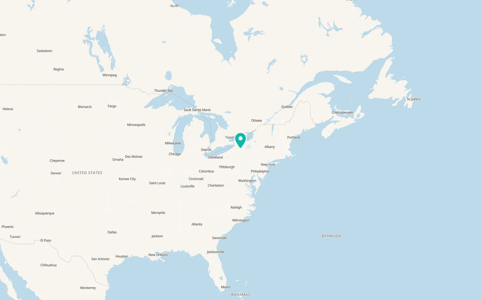 Map of Angelica