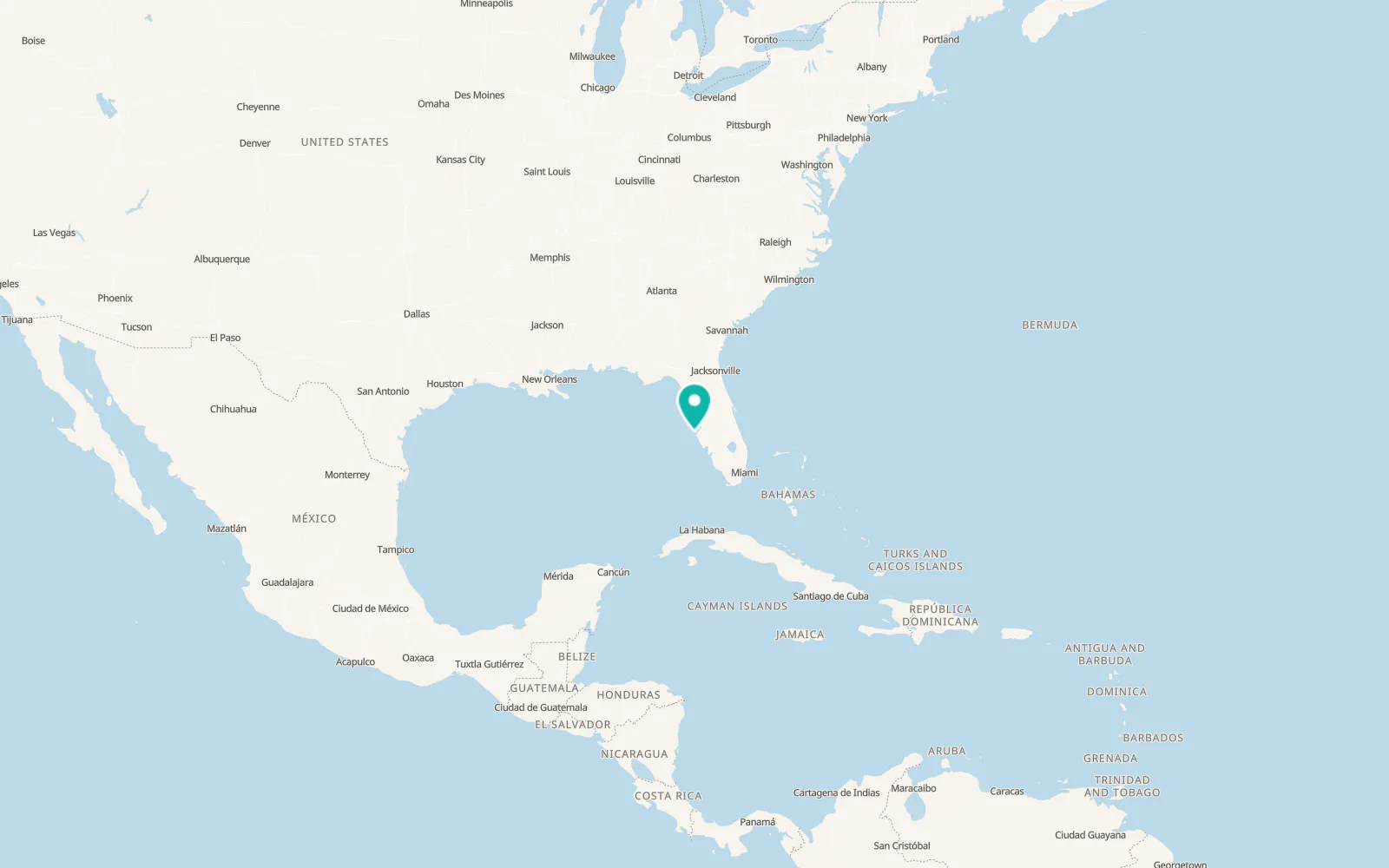 Map of Anna Maria