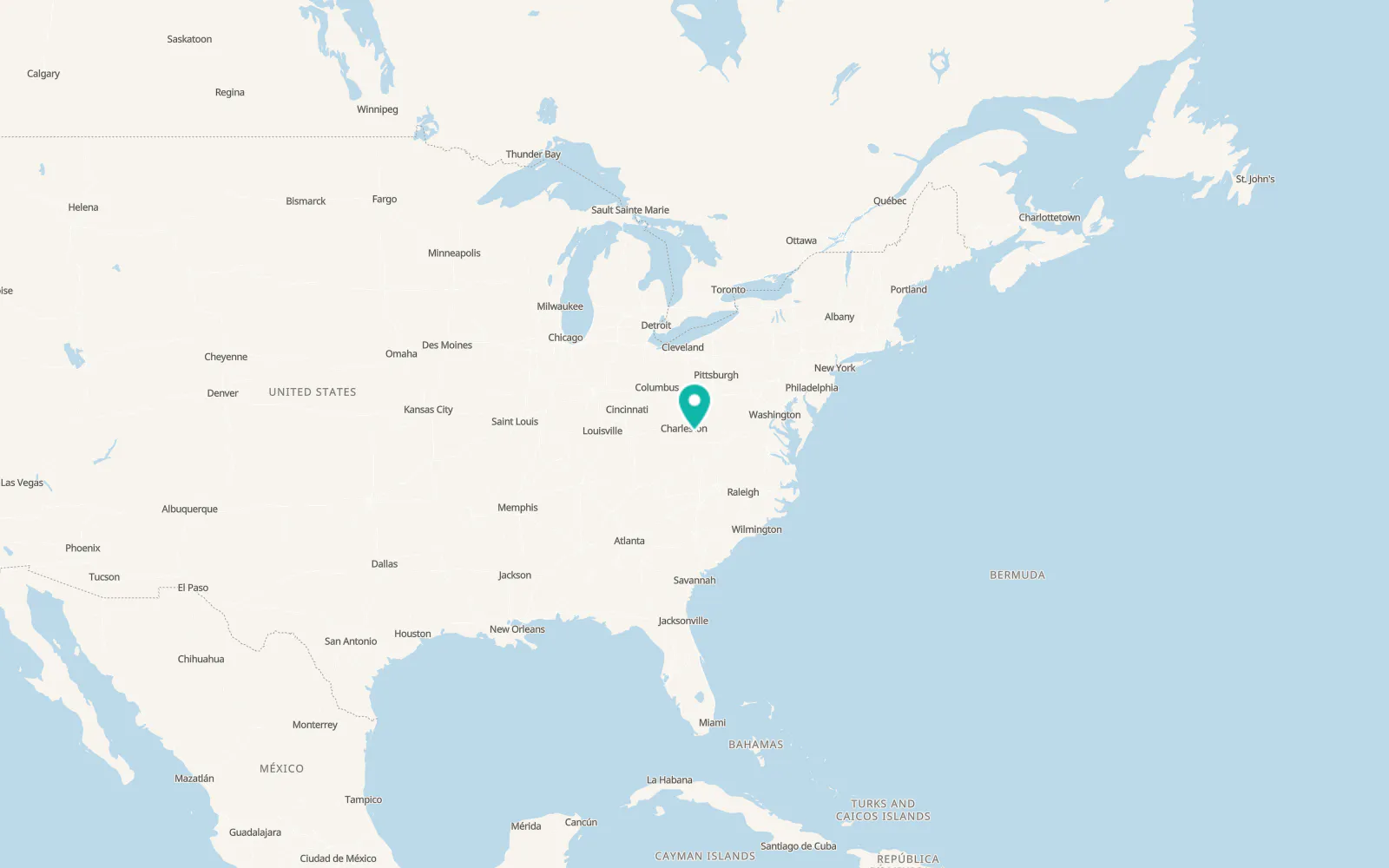 Map of Ansted