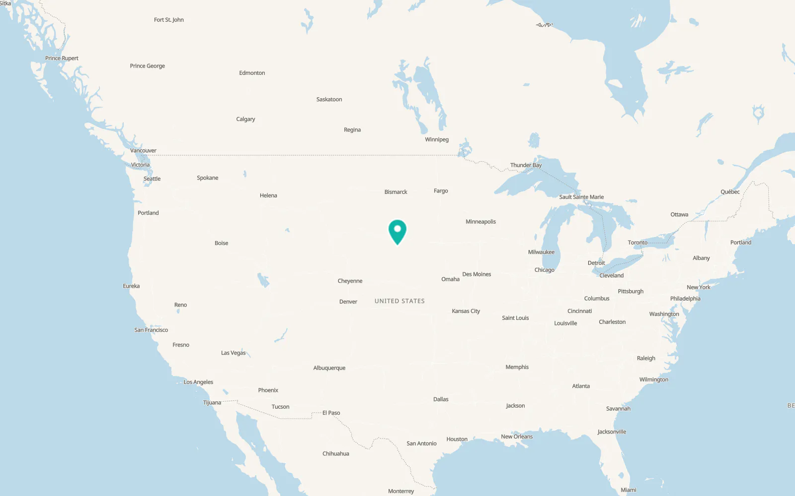 Map of Antelope