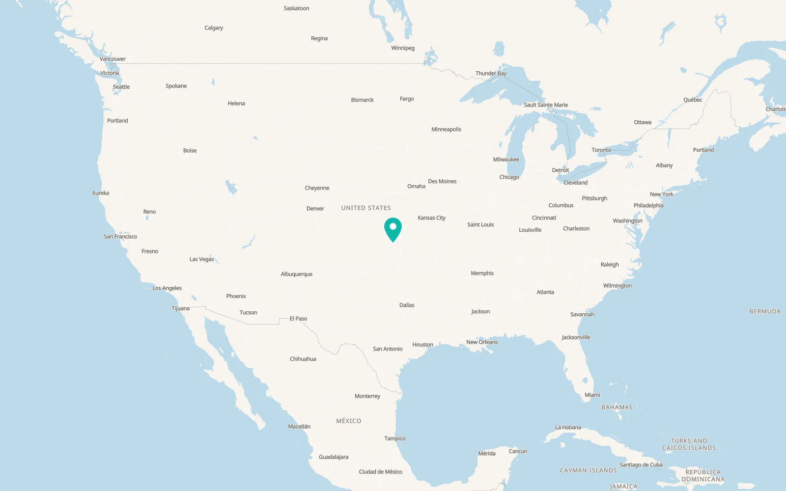 Map of Anthony