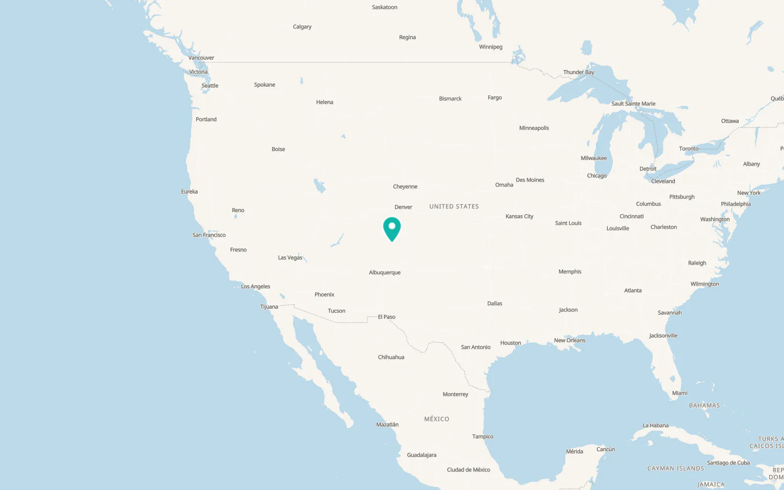 Map of Antonito