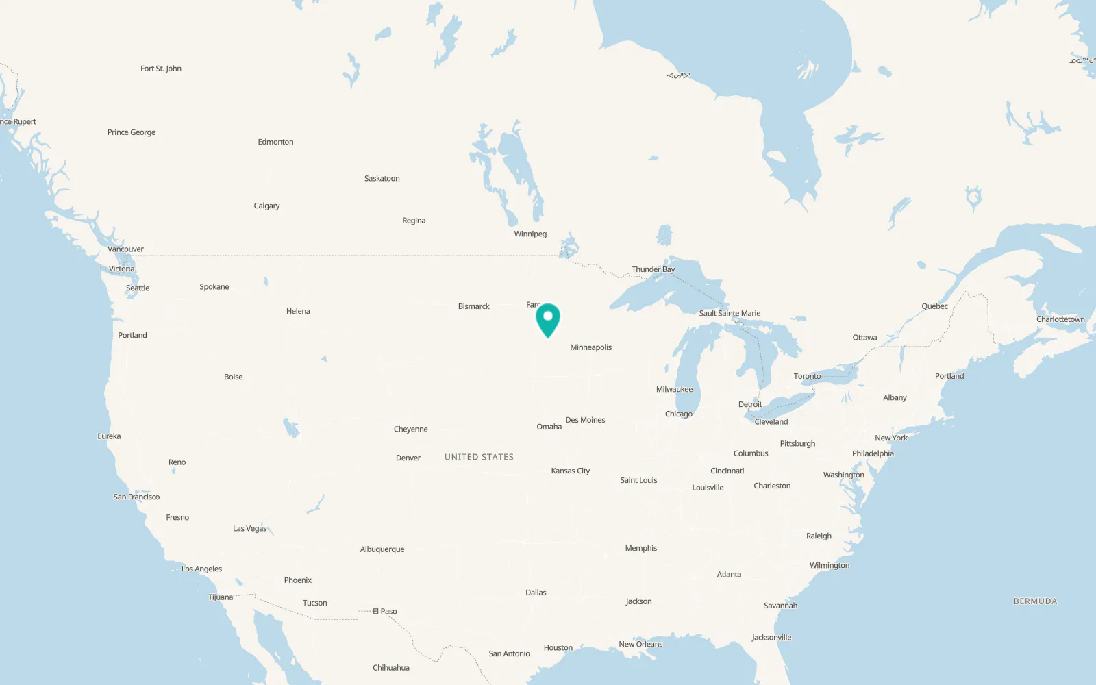 Map of Appleton