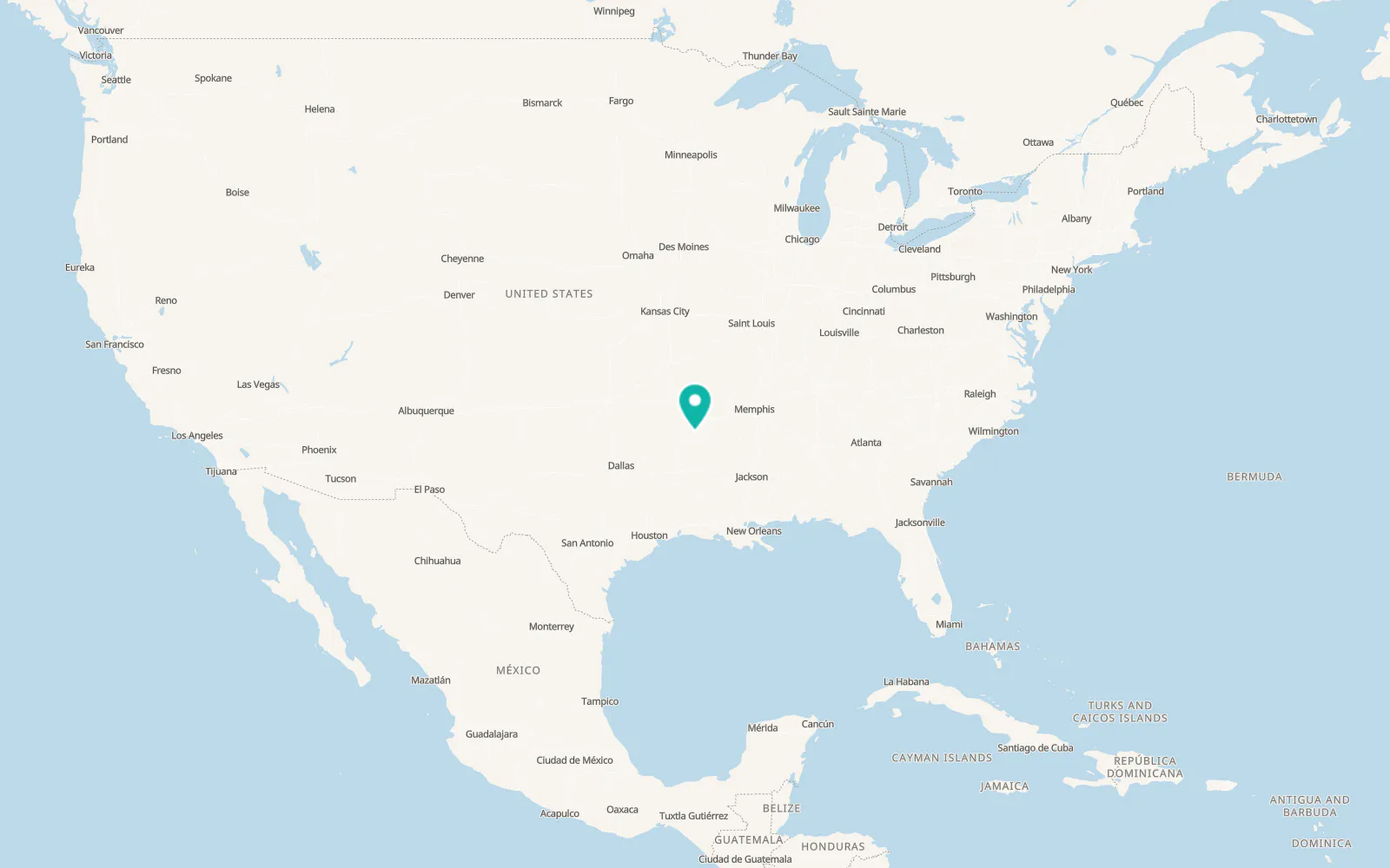 Map of Arkadelphia