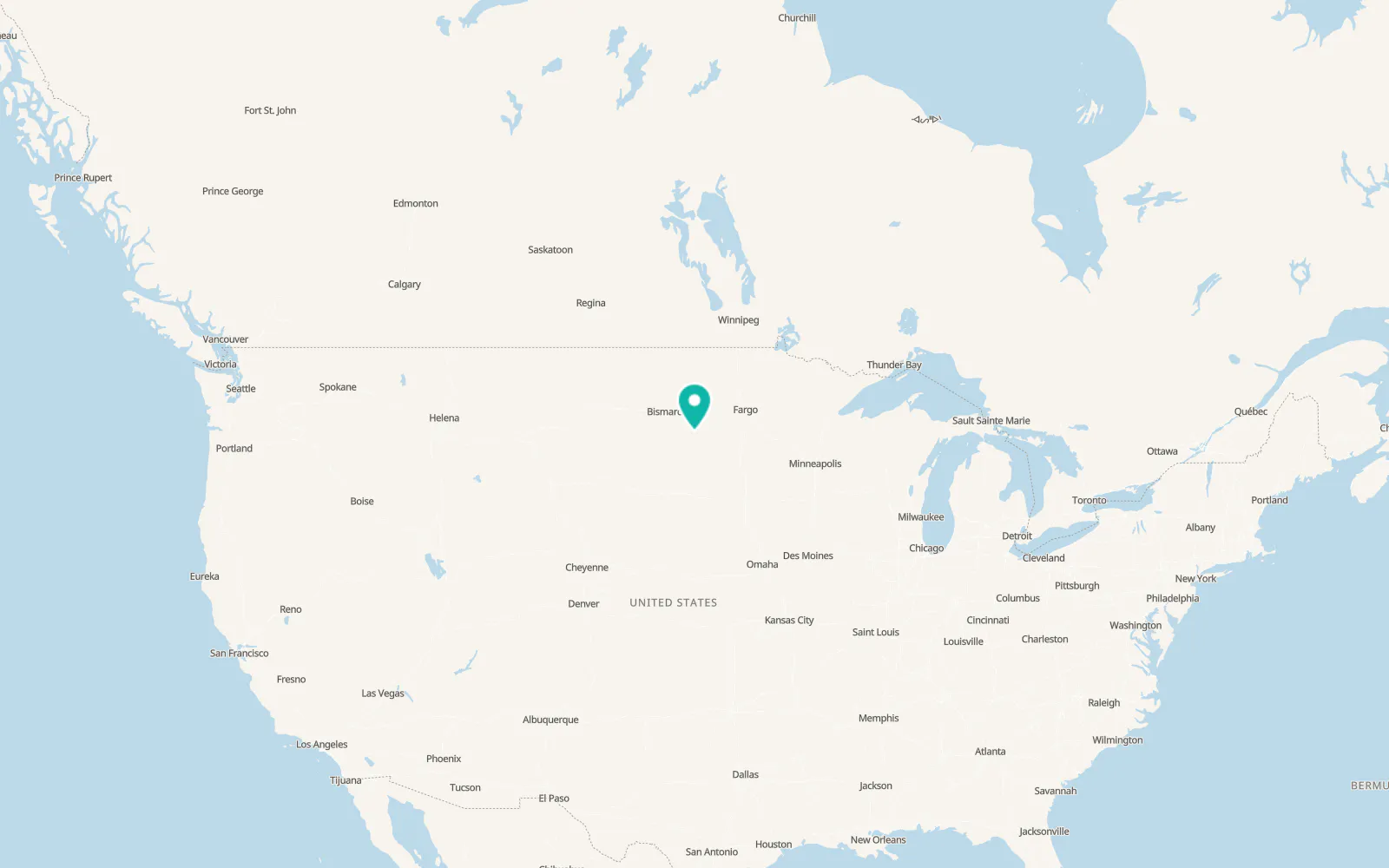 Map of Ashley