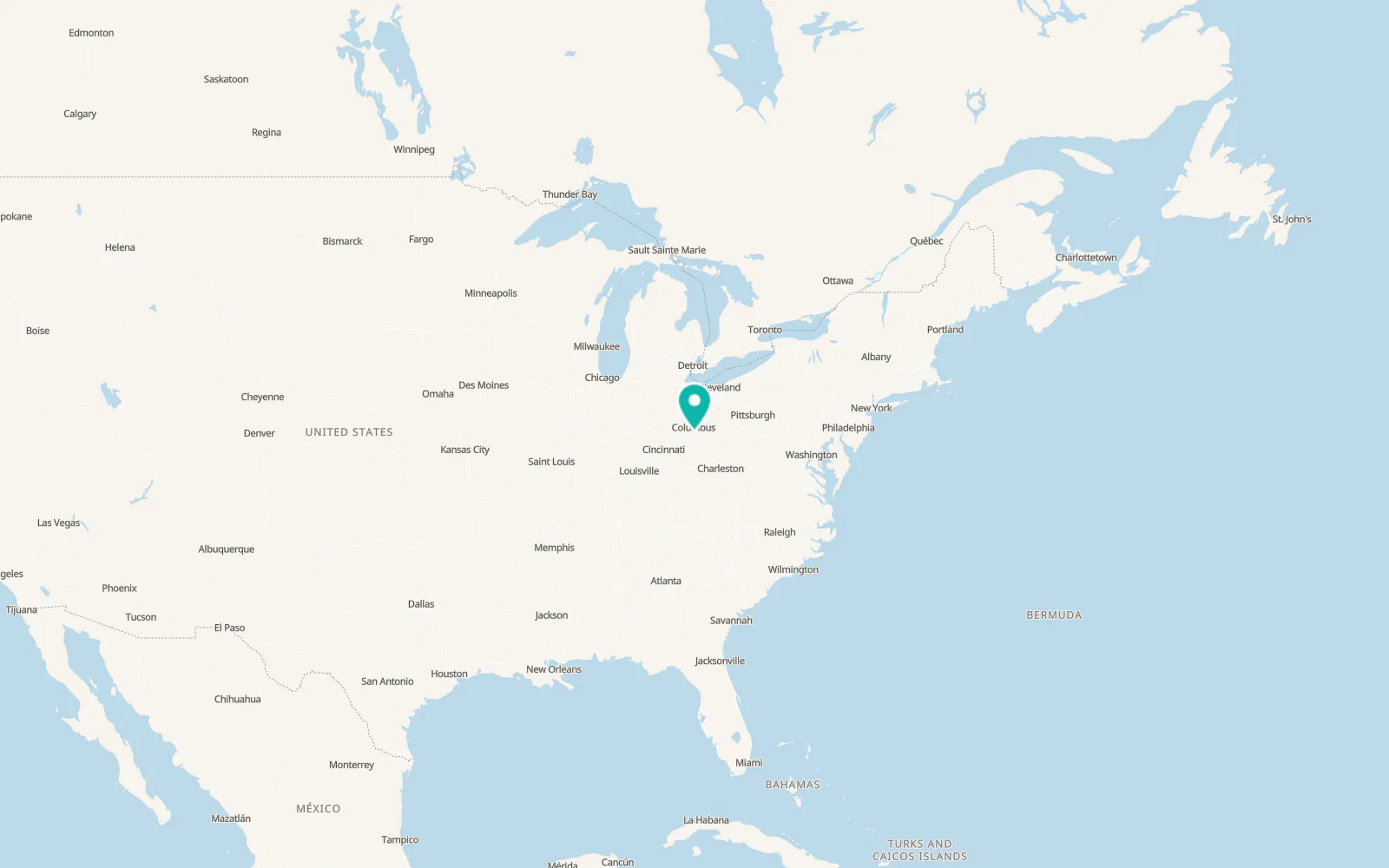 Map of Ashville