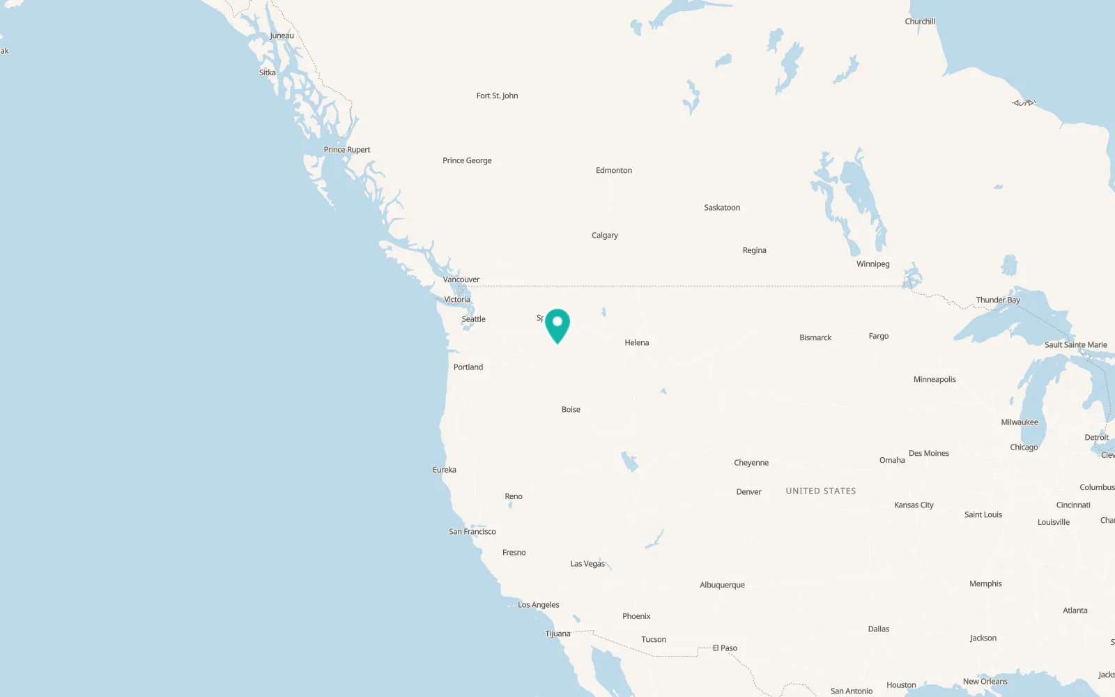 Map of Asotin