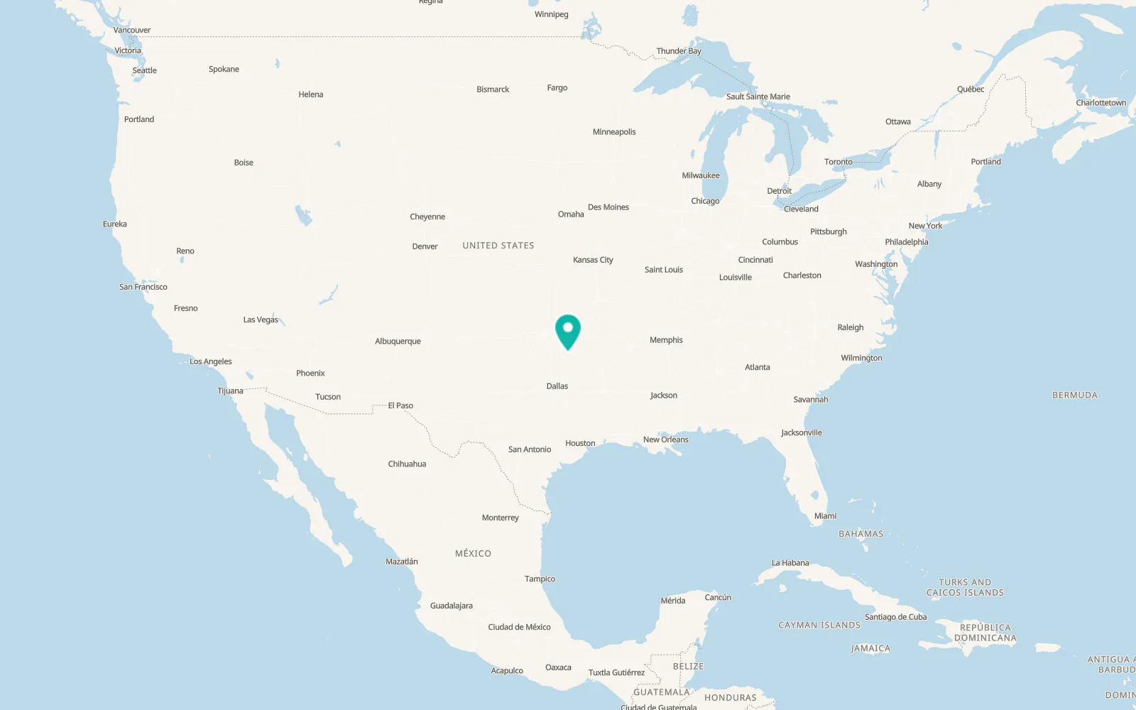 Map of Atoka