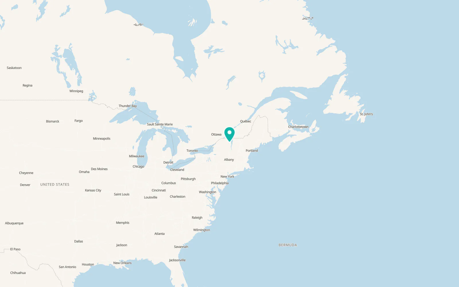 Map of Au Sable Forks