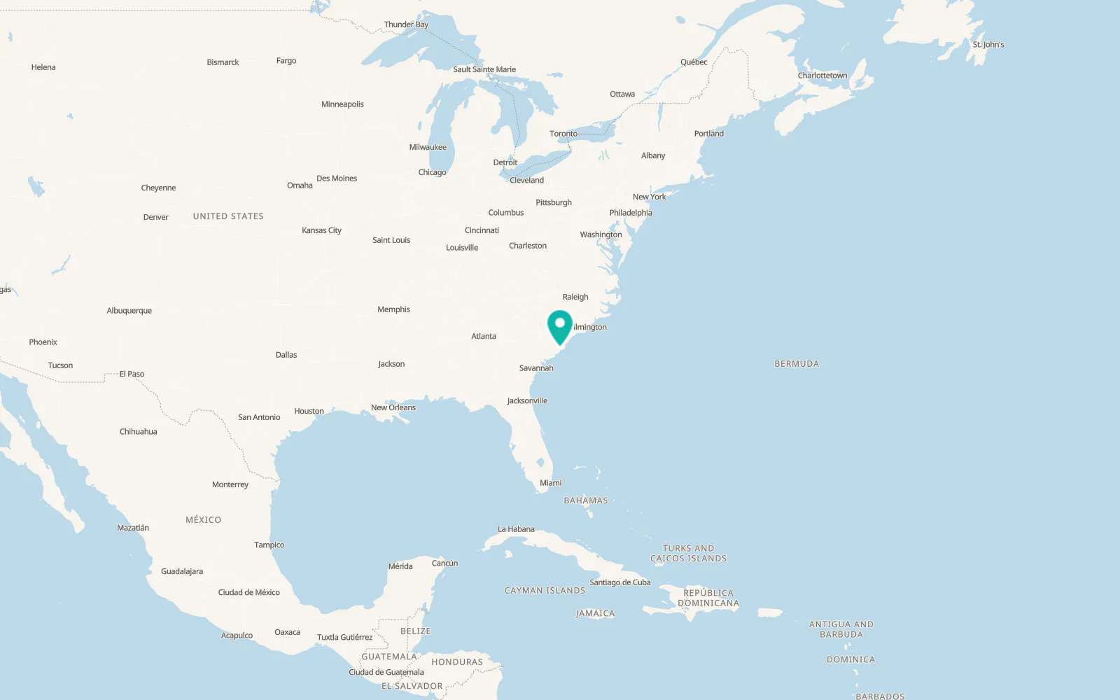 Map of Awendaw