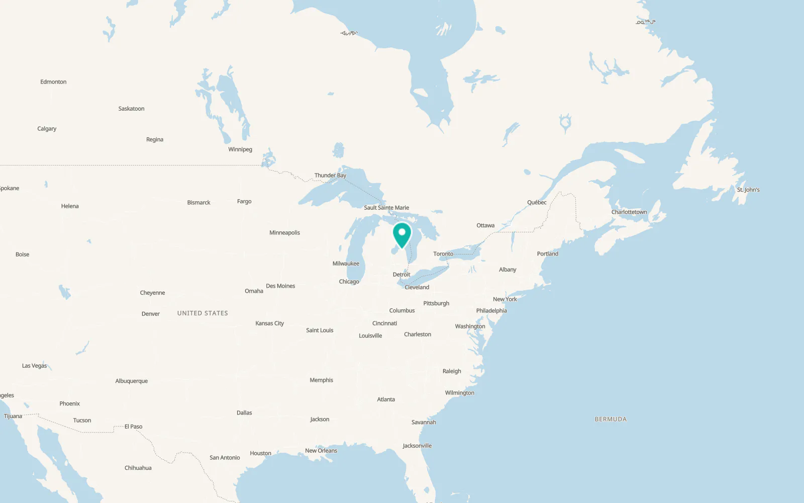Map of Bad Axe